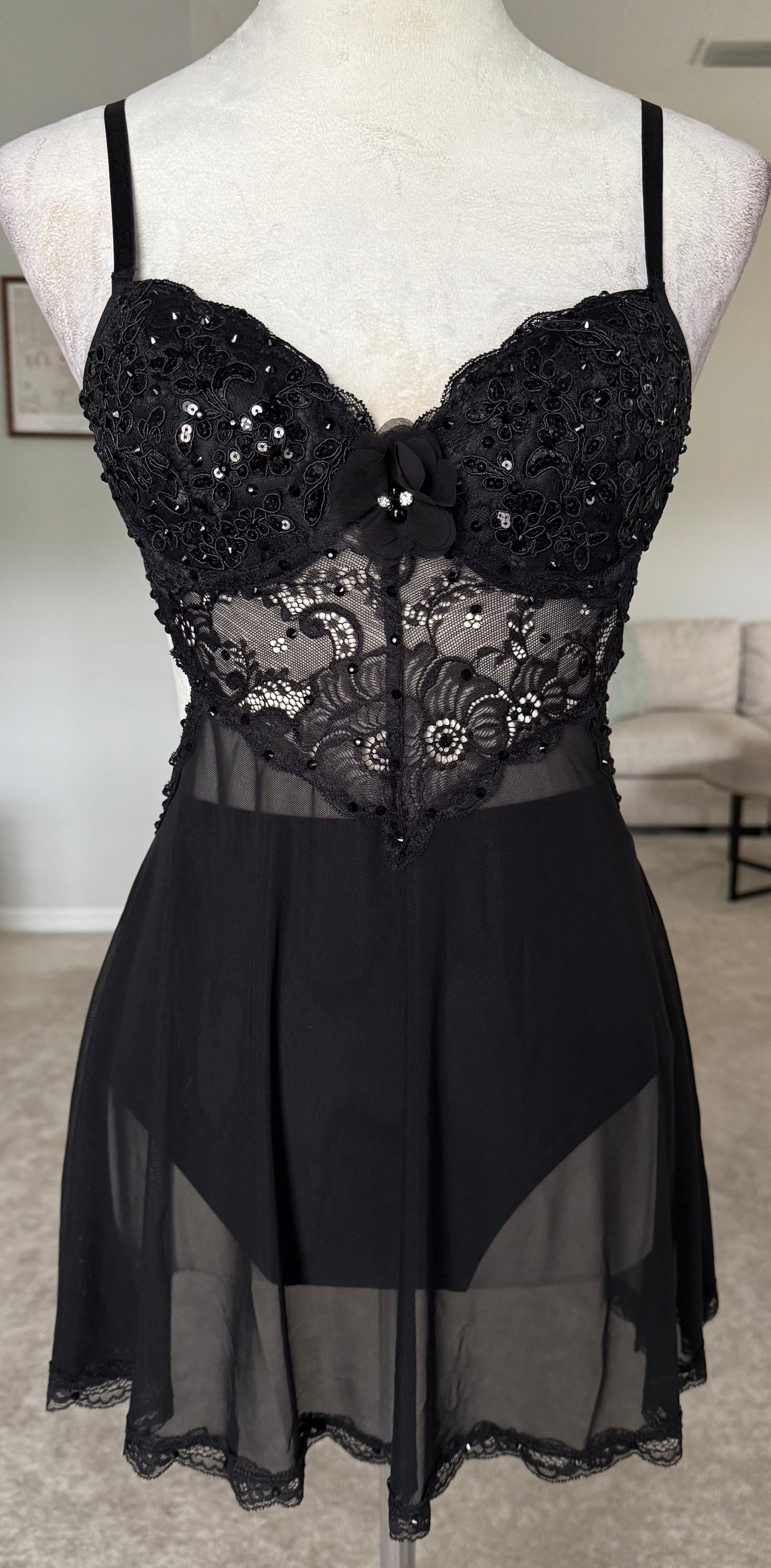 Black Slip Dress